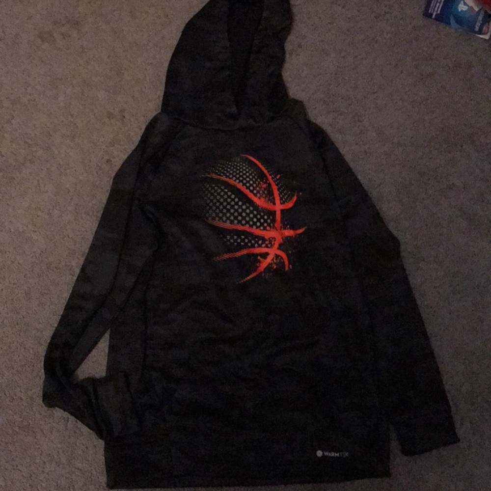 Black and Red Basketball WarmTek TekGear Hoodie